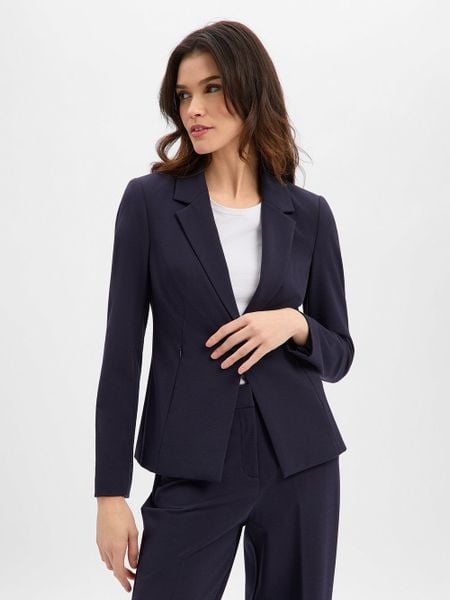 Comma bluza w stylu marynarki Kobiety Sztuczne włókno niebieski, 36. Niebieskie marynarki i żakiety damskie Comma, s, bez wzorów, z włókna, klasyczne. Za 579.95 zł.