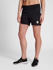 Szorty damskie Hummel sweat. Czarne szorty damskie HUMMEL, bez wzorów, z bawełny, klasyczne, z standardowym stanem. Za 178.00 zł.