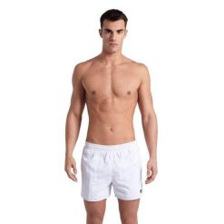 Szorty męskie kąpielówki spodenki kąpielowe na basen plażę Arena Bywayx. Białe kąpielówki męskie Arena, m, bez wzorów, do pływania. Za 89.99 zł.