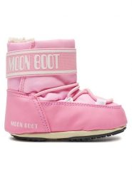 Moon Boot Śniegowce 80D3401020 Różowy. Czerwone kozaki dziewczęce Moon Boot, bez wzorów, ze skóry, bez obcasa. Za 399.99 zł.