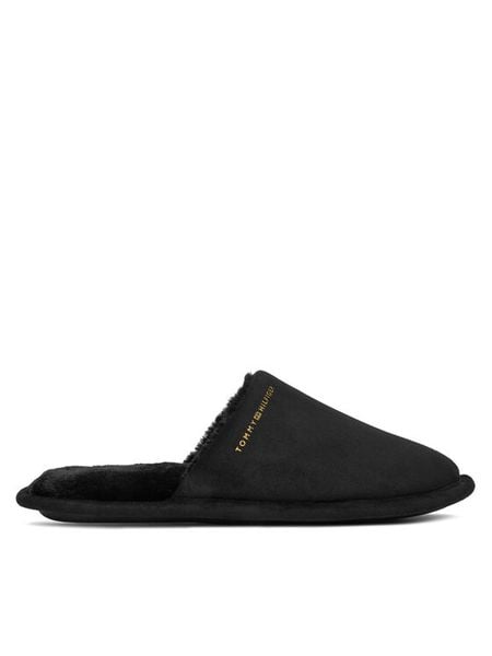 Tommy Hilfiger Kapcie Soft House Shoe FW0FW08853 Czarny. Czarne kapcie damskie Tommy Hilfiger, z materiału. Za 169.99 zł.