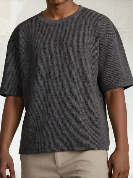Bluza wykonana z dzianiny typu żakardowego - szary. Szare bluzy bez kaptura męskie Sinsay, l, z dzianiny. Za 49.99 zł.