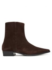 Vagabond Shoemakers Botki Nella 5416-040-31 Brązowy. Brązowe botki damskie Vagabond Shoemakers, ze skóry, bez obcasa, na płaskiej podeszwie, bez zapięcia. Za 719.99 zł.