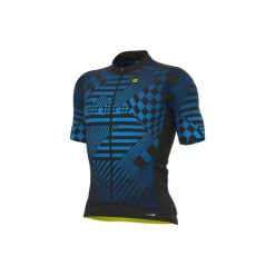 Koszulka rowerowa męska Alé Cycling PR-S Checker M Czarno-niebieski. Czarne t-shirty sportowe męskie ALÉ CYCLING, m, bez ramiączek, rowerowe. W wyprzedaży za 448.99 zł.