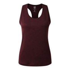 Damski tank top Dare 2B Modernize II. Fioletowe topy sportowe damskie Dare 2b, bez wzorów, z elastanu, bez ramiączek. Za 52.30 zł.