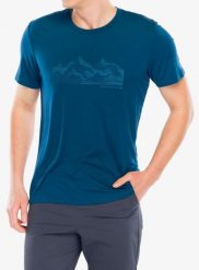 Koszulka z nadrukiem męska CMP Verte T-Shirt. Niebieskie t-shirty męskie CMP, m, bez wzorów, z elastanu, bez kołnierzyka. Za 141.79 zł.