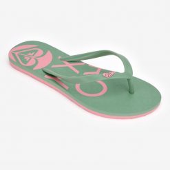 Japonki damskie Roxy To The Sea. Niebieskie klapki damskie Roxy, bez wzorów, z kauczuku, bez obcasa. Za 44.99 zł.