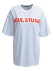 Smith & Soul Koszulka w kolorze białym rozmiar: XXL. Białe bluzki damskie Smith & Soul, xxl, bez wzorów, z bawełny, bez kołnierzyka. Za 86.99 zł.