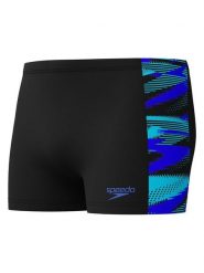 Speedo Kąpielówki "Eco+ H-Boom" w kolorze czarno-niebieskim rozmiar: 5. Czarne kąpielówki męskie Speedo, bez wzorów, z materiału. Za 119.95 zł.