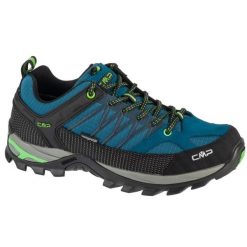 Buty CMP Rigel Low 3Q54457-15MR trekkingowe męskie niebieskie. Niebieskie buty trekkingowe męskie z gumy, bez zapięcia. Za 579.48 zł.