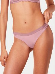 Triumph Stringi Aura Spotlight 10216475 Różowy. Czerwone stringi damskie Triumph, bez wzorów, z syntetyku. Za 59.99 zł.