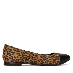 Baleriny Lasocki. Brązowe baleriny damskie Lasocki, bez wzorów, bez obcasa. Za 149.99 zł.