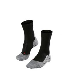 Skarpetki Falke RU4. Czarne skarpetki męskie Falke, bez wzorów, z materiału. Za 125.00 zł.