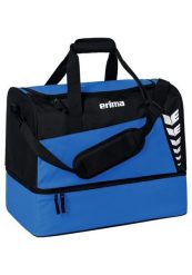 Torba sportowa z dolną przegrodą Erima Six Wings. Czarne torby męskie na ramię Erima, bez wzorów, z poliesteru, na ramię. Za 138.50 zł.