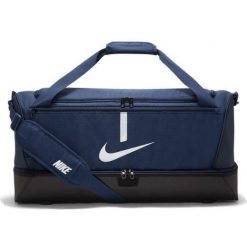 Torba sportowa unisex Nike Academy Team Bag pojemność 59 L. Czarne torby podróżne damskie Nike, bez wzorów. Za 219.99 zł.