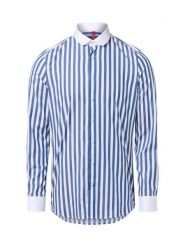Finshley & Harding London Koszula Mężczyźni Slim Fit Bawełna niebieski|biały, 35-36. Białe koszule męskie Finshley & Harding London, m, bez wzorów, z bawełny, bez kołnierzyka, bez ramiączek. Za 159.95 zł.
