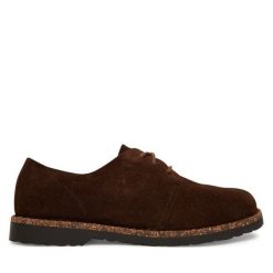 Półbuty Birkenstock. Brązowe półbuty męskie Birkenstock, bez zapięcia. Za 679.99 zł.