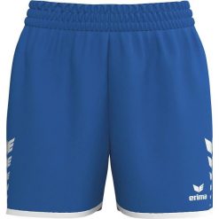Szorty bez podszewki damskie Erima Wings. Niebieskie szorty damskie Erima, bez wzorów, z materiału. Za 123.50 zł.