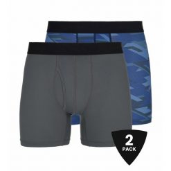 Męskie bokserki techniczne 2 pack Kilpi 2P NETT-U. Niebieskie bokserki męskie Kilpi, bez wzorów. Za 145.26 zł.