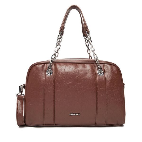 Torebka JENNY. Brązowe torebki klasyczne damskie Jenny, bez wzorów, bez dodatków. Za 129.99 zł.