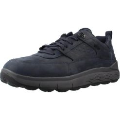 Buty GEOX U46FDD 000FF Niebieski. Niebieskie buty trekkingowe męskie Geox, ze skóry, bez zapięcia, na fitness i siłownię. Za 424.99 zł.