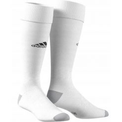 Skarpety piłkarskie Adidas Milano 16. Białe skarpetki damskie Adidas, bez wzorów, z nylonu. Za 34.30 zł.