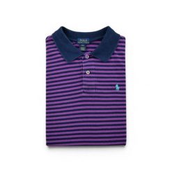 Polo Ralph Lauren Koszulka męska z krótkim rękawem. Fioletowe koszulki polo męskie Ralph Lauren, l, bez wzorów, z materiału, bez ramiączek. Za 85.16 zł.