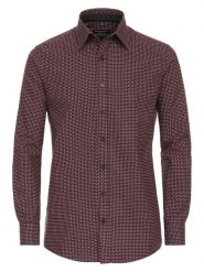 CASAMODA Koszula - Comfort fit - w kolorze bordowym rozmiar: M. Czerwone koszule męskie CASAMODA, m, bez wzorów, z bawełny, bez kołnierzyka, bez ramiączek. Za 108.74 zł.