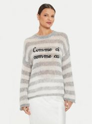 Kontatto Sweter 3M0195 AI253M23.V068 Biały Relaxed Fit. Białe swetry klasyczne damskie Kontatto, m, z syntetyku, bez kołnierzyka. Za 249.99 zł.