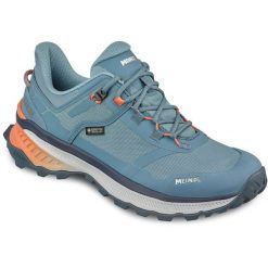 Buty sportowe damskie MEINDL Tahoma Lady GTX z membraną Gore-Tex. Niebieskie buty sportowe na co dzień damskie MEINDL, bez wzorów, z gore-texu, trekkingowe. Za 899.90 zł.