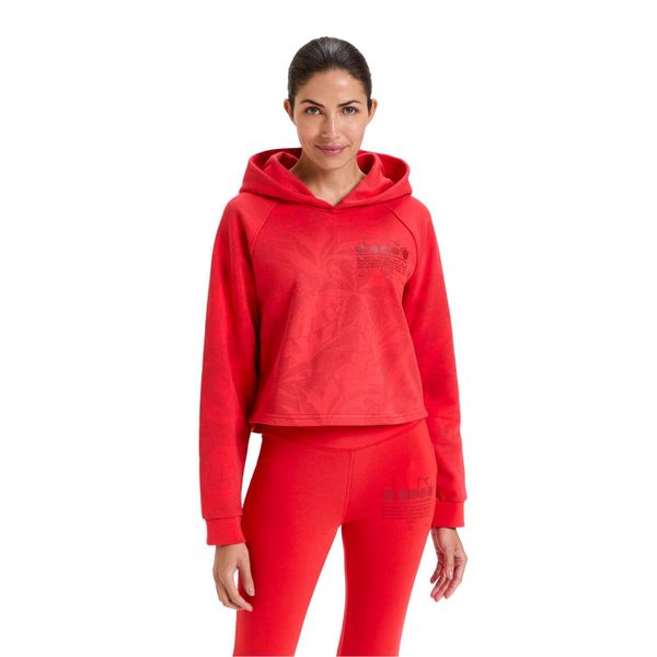 Bluza damska DIADORA L. HOODIE CROP MANIFESTO. Czerwone bluzy bez kaptura damskie Diadora, l. Za 119.99 zł.