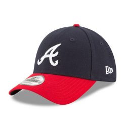 Czapka z daszkiem New Era MLB Atlanta Braves. Czarne czapki męskie New Era, bez wzorów. Za 186.00 zł.