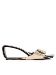 United Nude Klapki Mobius Mid 1000396113 Złoty. Żółte klapki damskie United Nude, bez wzorów, ze skóry, bez obcasa. Za 1,259.00 zł.