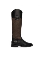 MICHAEL Michael Kors Kozaki Kimmee 40F6KMFB5B Brązowy ciemny. Brązowe kozaki damskie MICHAEL Michael Kors, bez obcasa, na płaskiej podeszwie. Za 1,239.00 zł.