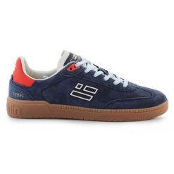 Buty D.Franklin Rebel Basic Flag DFSH387005-NAVY niebieskie. Niebieskie buty sportowe na co dzień męskie bez zapięcia. Za 435.61 zł.