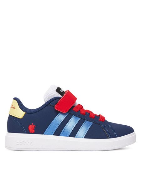 Adidas Sneakersy Disney Jasmine Grand Court 00s Kids JR4902 Granatowy. Niebieskie buty sportowe dziewczęce Adidas, bez wzorów, ze skóry, bez zapięcia. Za 159.99 zł.