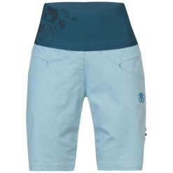 Szorty damskie Rafiki Muriel. Niebieskie szorty damskie Rafiki, bez wzorów, z bawełny, z podwyższonym stanem. Za 341.95 zł.