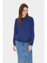 SAINT TROPEZ Bluza "Saint Tropez" w kolorze niebieskim rozmiar: XXL. Niebieskie bluzy bez kaptura damskie Saint Tropez, xxl. Za 109.78 zł.