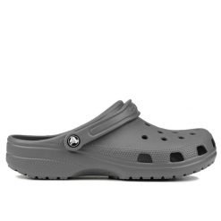 Klapki męskie Crocs CLASSIC. Szare klapki i japonki męskie Crocs, z materiału. Za 158.00 zł.