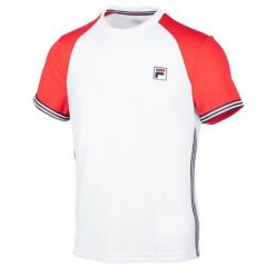Koszulka sportowa męska Fila Alfie. Białe t-shirty sportowe męskie Fila, m, z bawełny, bez ramiączek. Za 315.00 zł.