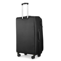Średnia walizka miękka M 23" SOLIER SOFTFLEX 2240 czarno-zielona. Czarne walizki bez wzorów, średnie. Za 179.00 zł.