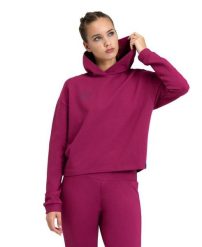 Bluza damska z kapturem bawełniana Arena Hooded. Fioletowe bluzy sportowe damskie Arena, s, z bawełny. Za 201.98 zł.