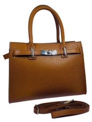 ORE10 Skórzana torebka "Waser" w kolorze jasnobrązowym - 28 x 20 x 13 cm rozmiar: onesize. Brązowe torebki klasyczne damskie ORE10, bez wzorów, z materiału, bez dodatków. Za 347.99 zł.