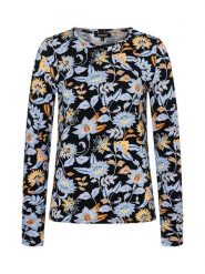 More & More Koszulka w kolorze czarno-błękitnym rozmiar: 40. Czarne bluzki damskie MORE & MORE, bez wzorów, z wiskozy, bez kołnierzyka, bez ramiączek. Za 119.95 zł.