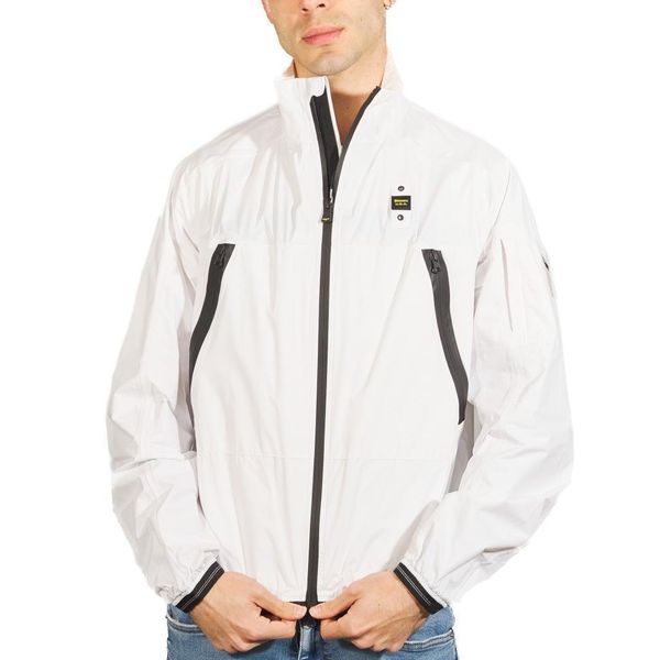 Kurtka BLAUER GIUBBINI CORTI NASTRAT Biały. Białe kurtki męskie Blauer, bez wzorów, z tkaniny, bez kaptura. Za 557.99 zł.