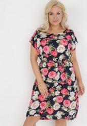 Granatowa Sukienka Endiore. Czerwone sukienki damskie Born2be, na randkę, na lato, plus size, z aplikacjami, z tkaniny, bez kołnierzyka, plus size, bez ramiączek, midi. W wyprzedaży za 35.99 zł.