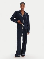 Tommy Hilfiger Piżama UW0UW06142 Granatowy Relaxed Fit. Niebieskie piżamy damskie Tommy Hilfiger, l, bez wzorów, bez ramiączek. Za 429.99 zł.