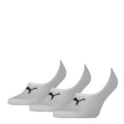 Skarpety Puma Footie 3 Pack. Białe skarpetki męskie Puma, bez wzorów, z bawełny. Za 54.99 zł.