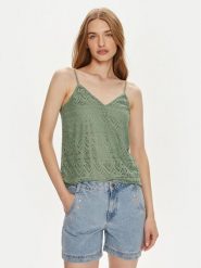Vero Moda Top Maya 10304453 Zielony Regular Fit. Zielone topy damskie Vero Moda, m, bez wzorów, z syntetyku, bez kołnierzyka. Za 49.99 zł.
