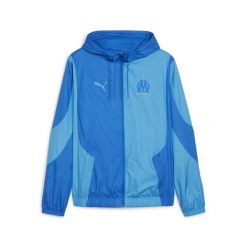 Bluza dresowa om 2023/24 prematch. Niebieskie bluzy bez kaptura męskie Puma, m, z dresówki. Za 292.75 zł.
